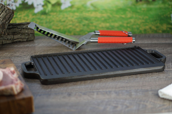 Small Cast Iron Griddle (Reversible)