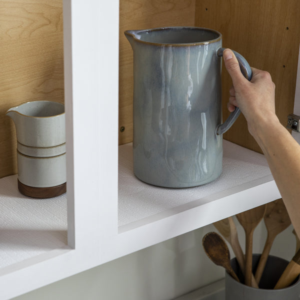 Smooth Top 20 In. x 6 Ft. Shelf Liner, Grey Marble